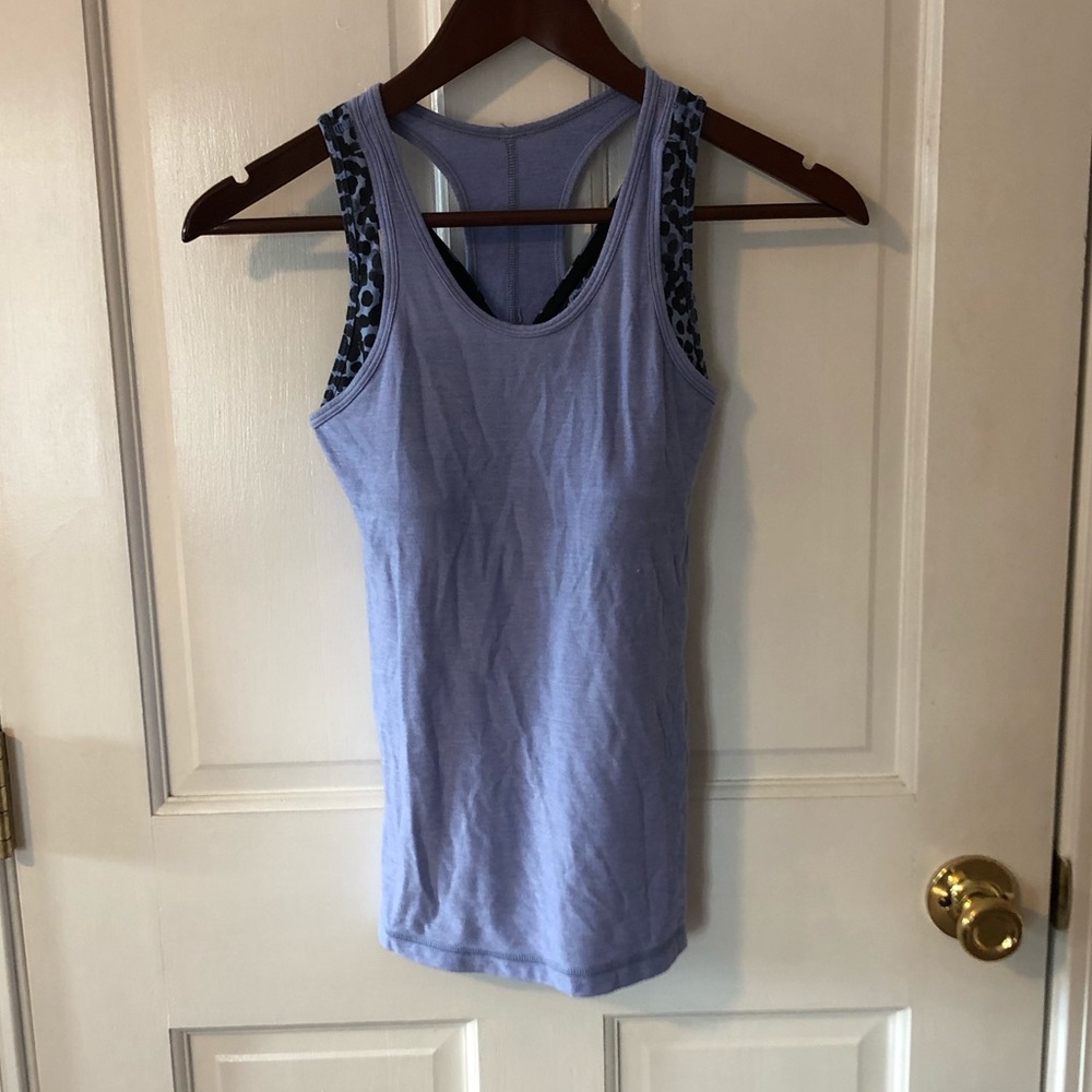 Lilac Lululemon Workout Tank w Built in Bra